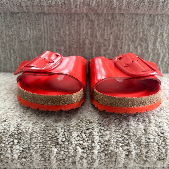 Birkenstock Madrid Big Buckle sandals High Shine Tomato Women’s size 8. EU39. - Picture 4 of 14